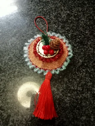 Decoração Natal Dourada e Vermelha