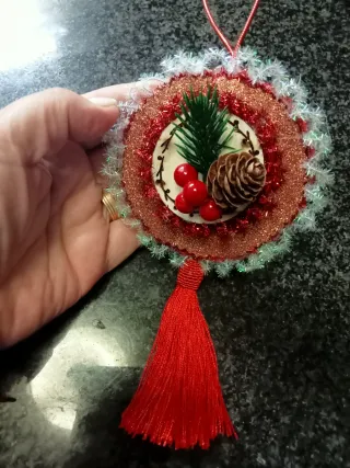 Decoração Natal Dourada e Vermelha