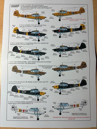 Calcas Fieseler Fi 156 Storch 1/72