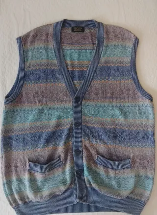 Chaleco de punto vintage hombre