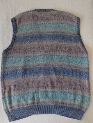Chaleco de punto vintage hombre