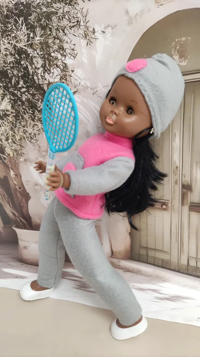 Chándal Nancy Deportivo Gris y Rosa