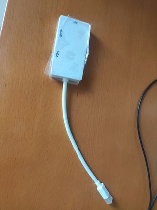 Adaptador Monitor Thunderbolt DP a HDMI, DVI y VGA