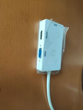 Adaptador Monitor Thunderbolt DP a HDMI, DVI y VGA