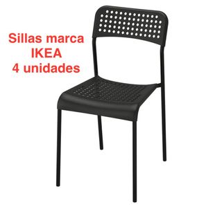 Sillas IKEA Negras (4 unidades)