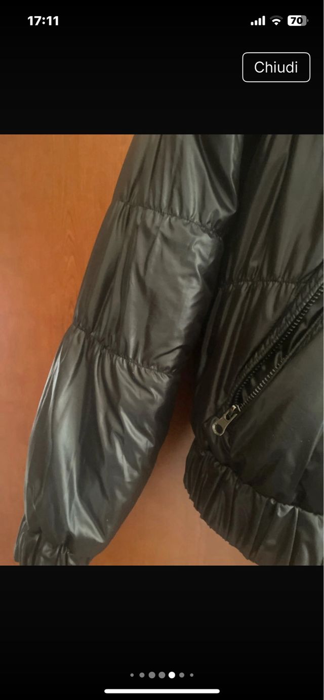 Giubbotto Duplefas donna pelliccia nero