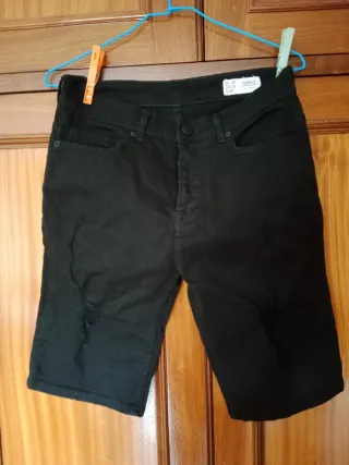 Pantalón corto Denim Co Talla M Roto