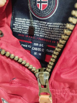 Chaqueta Geographical Norway Roja
