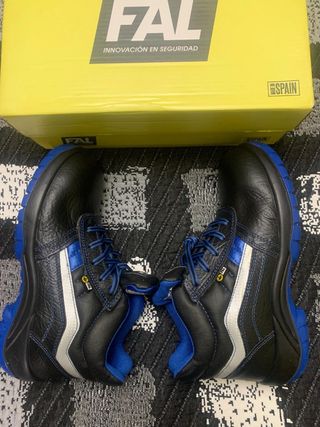 Botas de seguridad FAL negras y azules