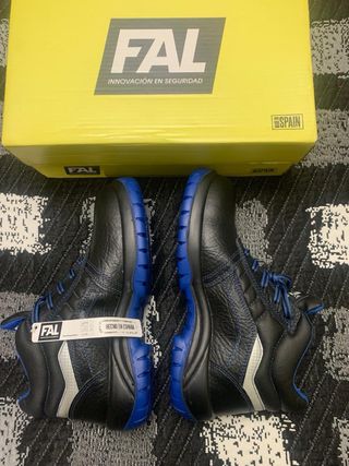 Botas de seguridad FAL negras y azules