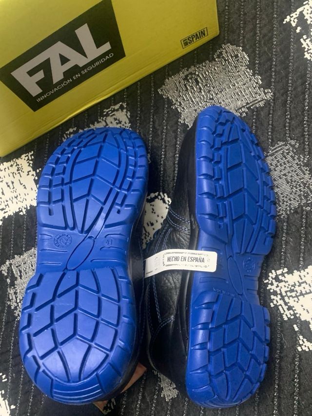Botas de seguridad FAL negras y azules