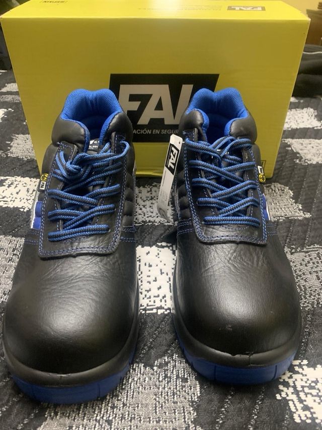 Botas de seguridad FAL negras y azules