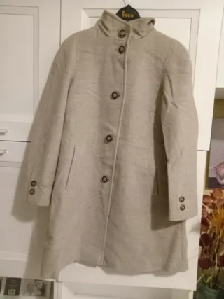 Cappotto donna beige/grigio
