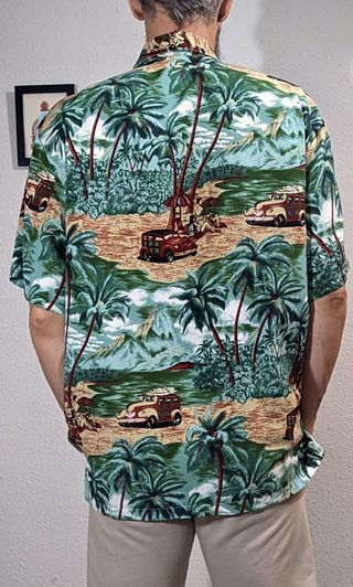 Camisa Hawaiana Estampada
