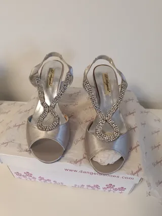 Zapatos de fiesta D'Angela plateados