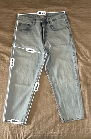 Jeans Zara taglio a carota chiari