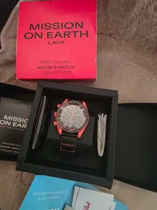 Swatch Mission on Earth Lava Bioceramic
