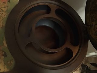 Mueble Bar Globo Terráqueo Madera, con ruedas.