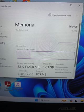 Ordenador portátil ASUS I5 SEXTA GENERACIÓN, 16RAM