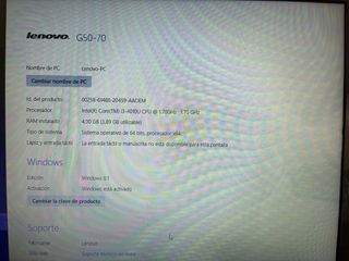 Portátil Lenovo Negro.  Se hace rebaja 85