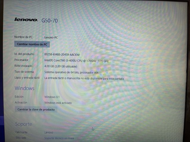 Portátil Lenovo Negro. Se hace rebaja 85