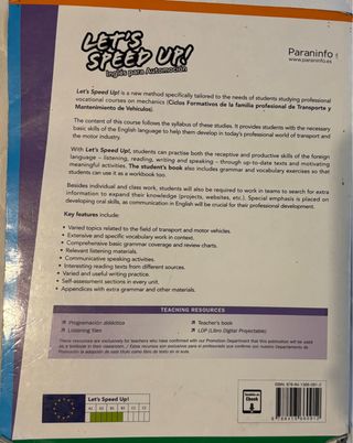 Libro Inglés FP 1º grado medio automoción 