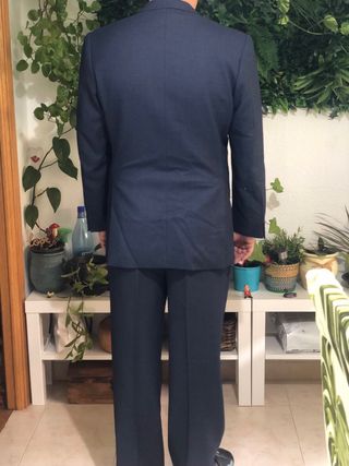 Traje de hombre azul