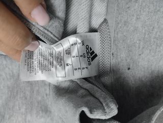 Sudadera Adidas Gris con Cremallera