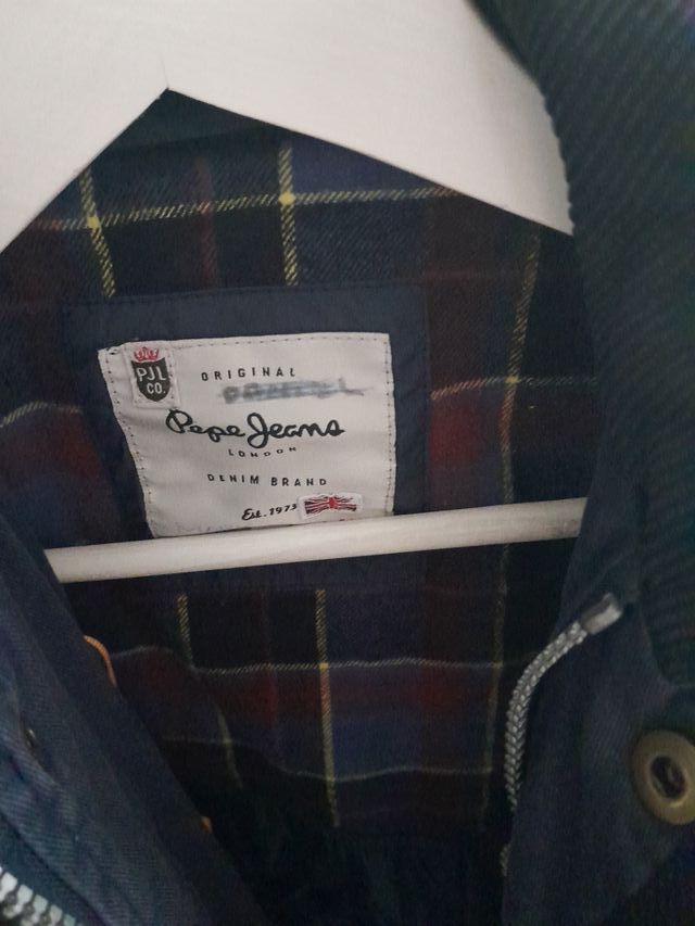 Chaqueta acolchada niño azul