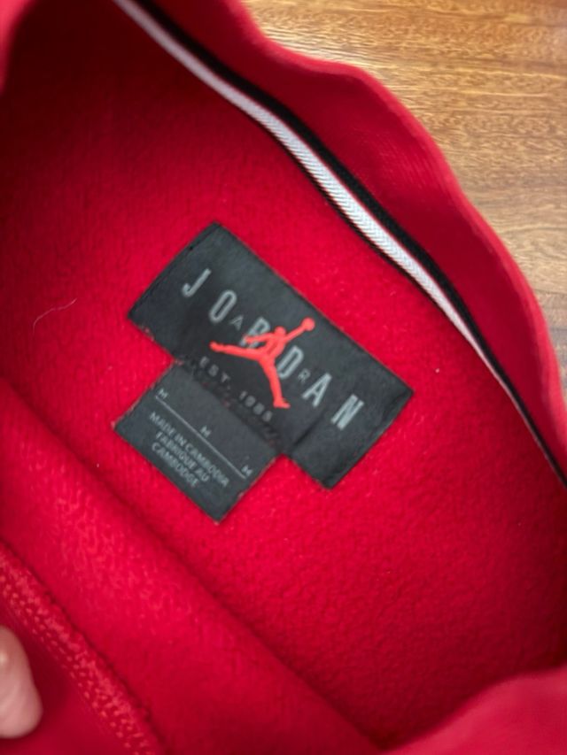 Felpa Jordan ragazzo rossa