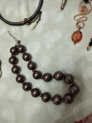 Set 6 collane perle e cristalli