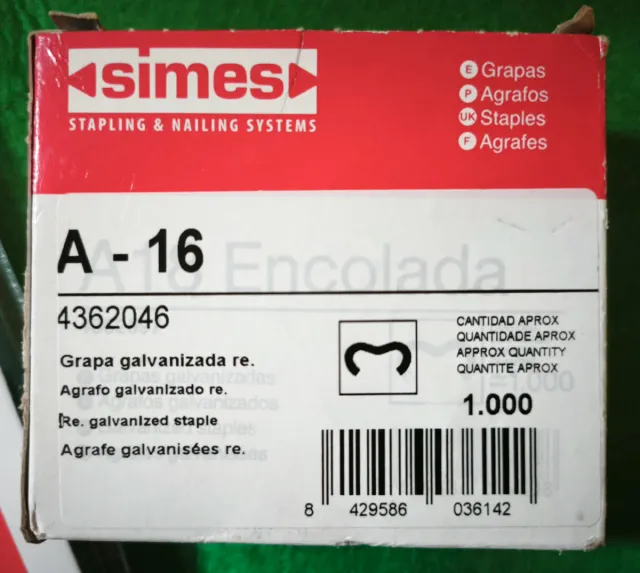 Grapadora Simes 1100 para cercados con 1000 grapas