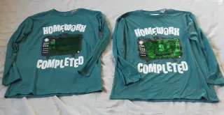 2 Camisetas Verdes Talla 11-12 Años