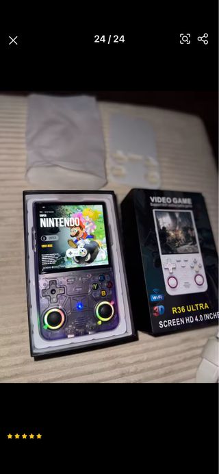 Consola Retro R36 ULTRA azul 