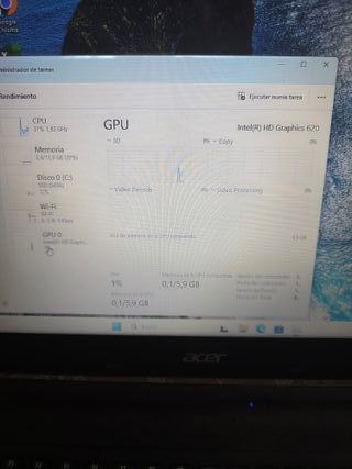 Ordenador portátil Acer i5 SÉPTIMA GENERACIÓN 12RA