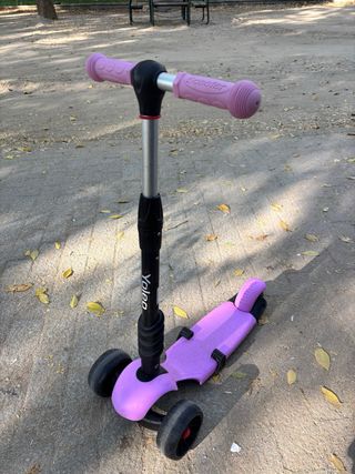Patín 3 ruedas niña rosa como nuevo