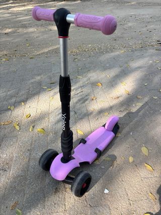 Patín 3 ruedas niña rosa como nuevo