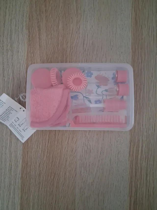 Set de viaje rosa