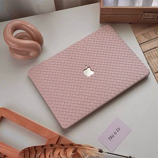 Funda Carcasa MacBook Air Cuero Sintético Rosa 