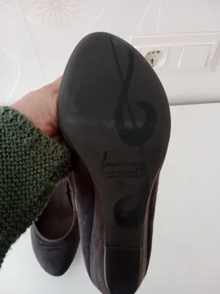 Zapatos de tacón marrones talla 38
