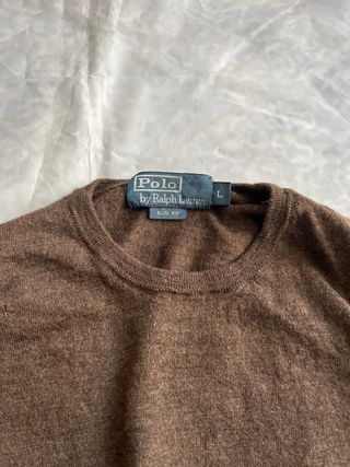 Jersey Polo Ralph Lauren Marrón Talla L