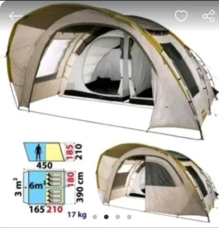 Tienda de campaña familiar grande