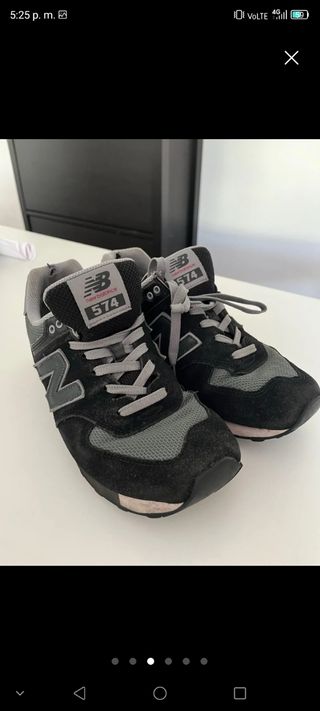 Tenis New Balance Hombre Negro/Gris