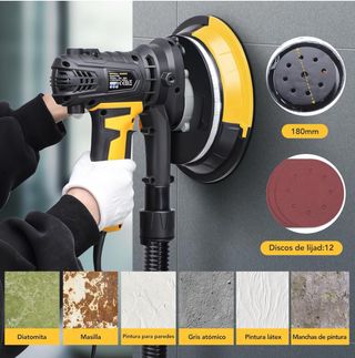 Lijadora de pared 900W + Accesorios
