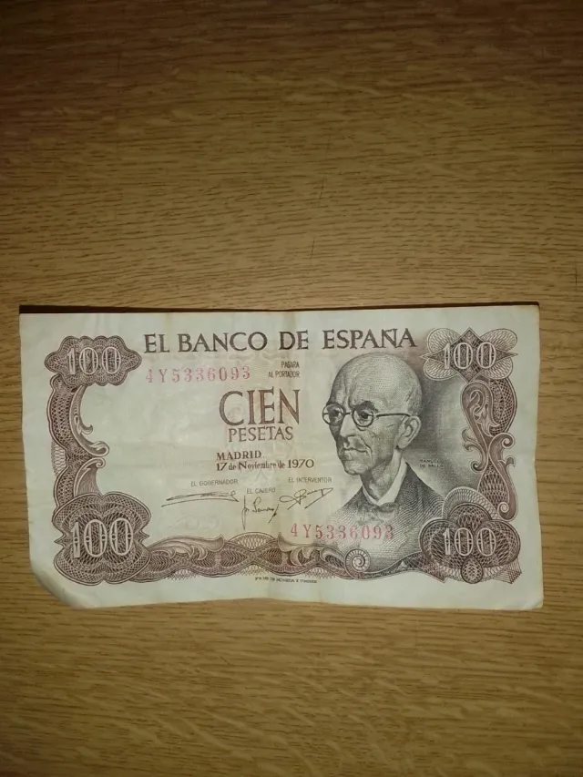 Billete 100 Pesetas España 1970