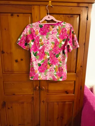 Camiseta Cortefiel floral
