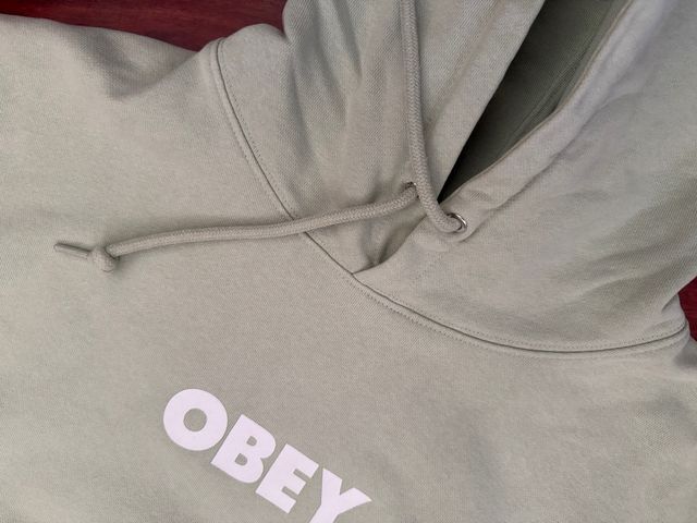 Felpa con cappuccio ragazzo Obey verde