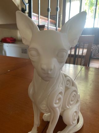 Escultura perro Chihuahua diseño calado