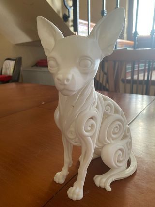 Escultura perro Chihuahua diseño calado