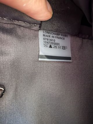 Bolso Longchamp Piel Cocodrilo Marrón Gris